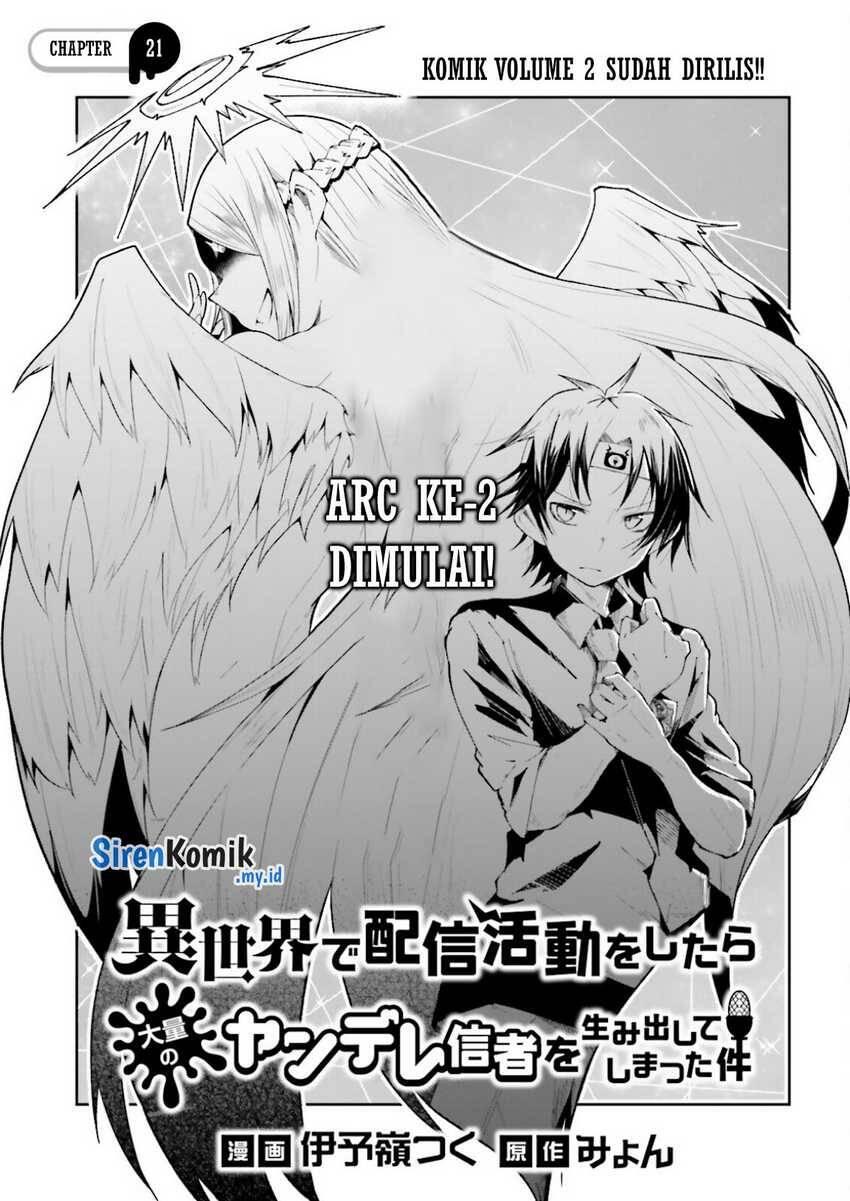 Isekai de Haishin Katsudou wo Shitara Tairyou no Yandere Shinja wo Umidashiteshimatta Ken Chapter 021