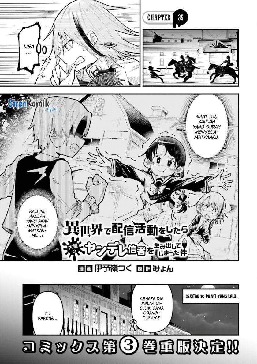 Isekai de Haishin Katsudou wo Shitara Tairyou no Yandere Shinja wo Umidashiteshimatta Ken Chapter 035