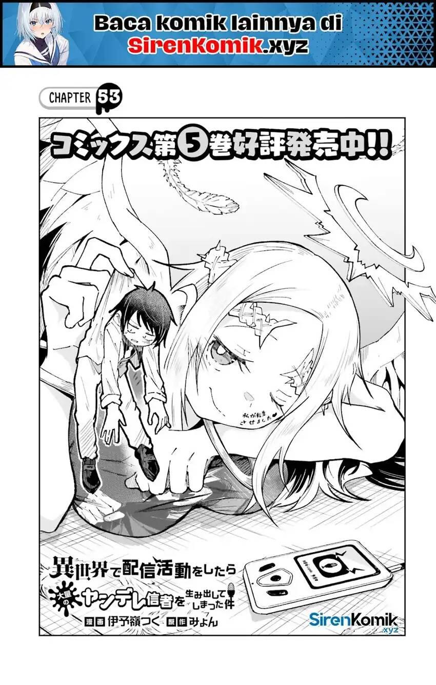 Isekai de Haishin Katsudou wo Shitara Tairyou no Yandere Shinja wo Umidashiteshimatta Ken Chapter 053